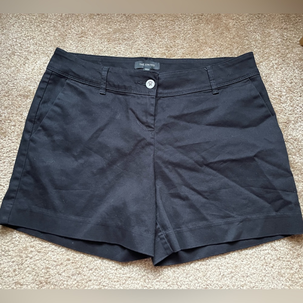 The Limited Black Low Rise Shorts size 8